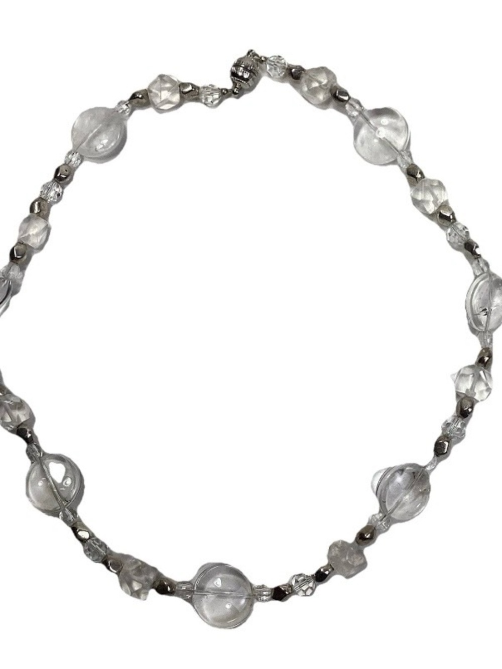 Elegant Clear Beaded Necklace - Women Jewelry Necklaces